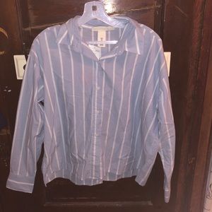 Striped button down shirt